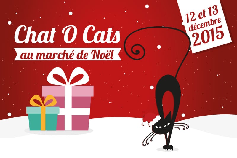 Chat O Cats au marché de Noël de Château-Gontier 2015 !