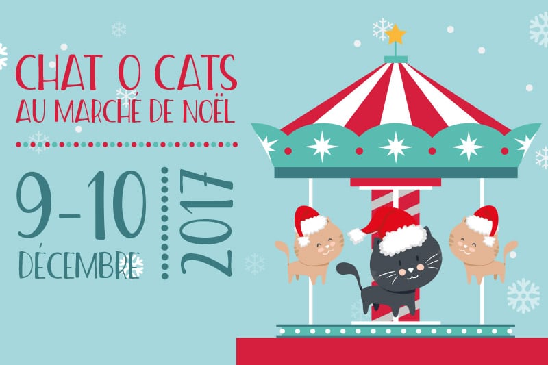 Chat O Cats au marché de Noël de Château-Gontier 2017